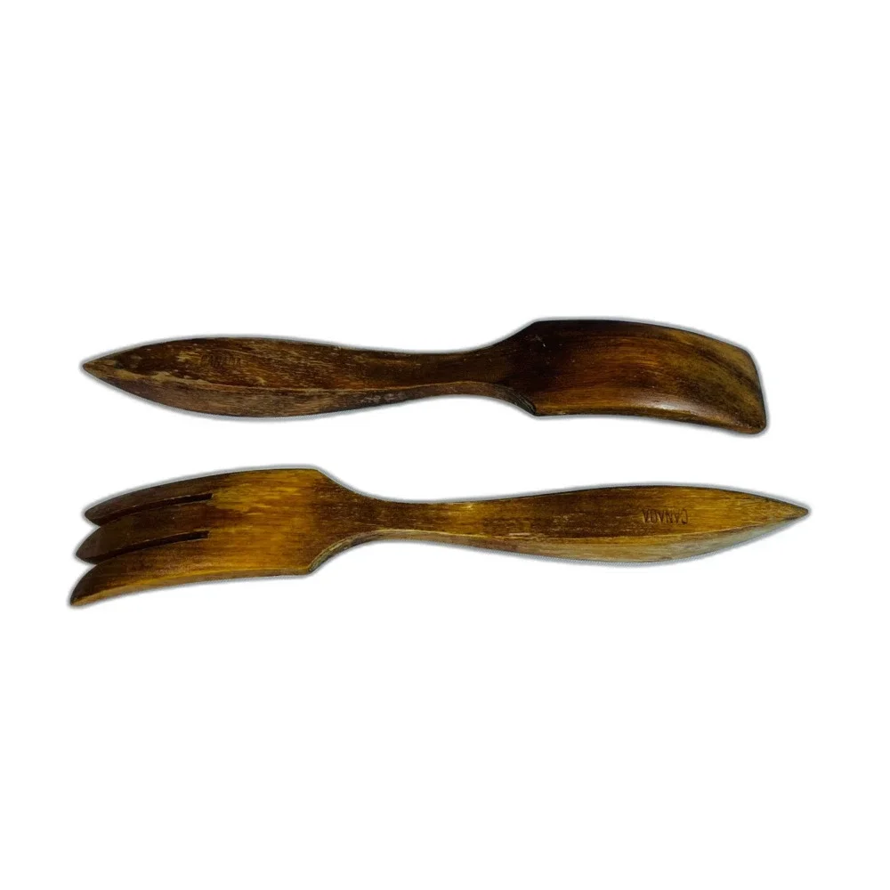 MCM Mid Century Teak Salad Utensils Canada